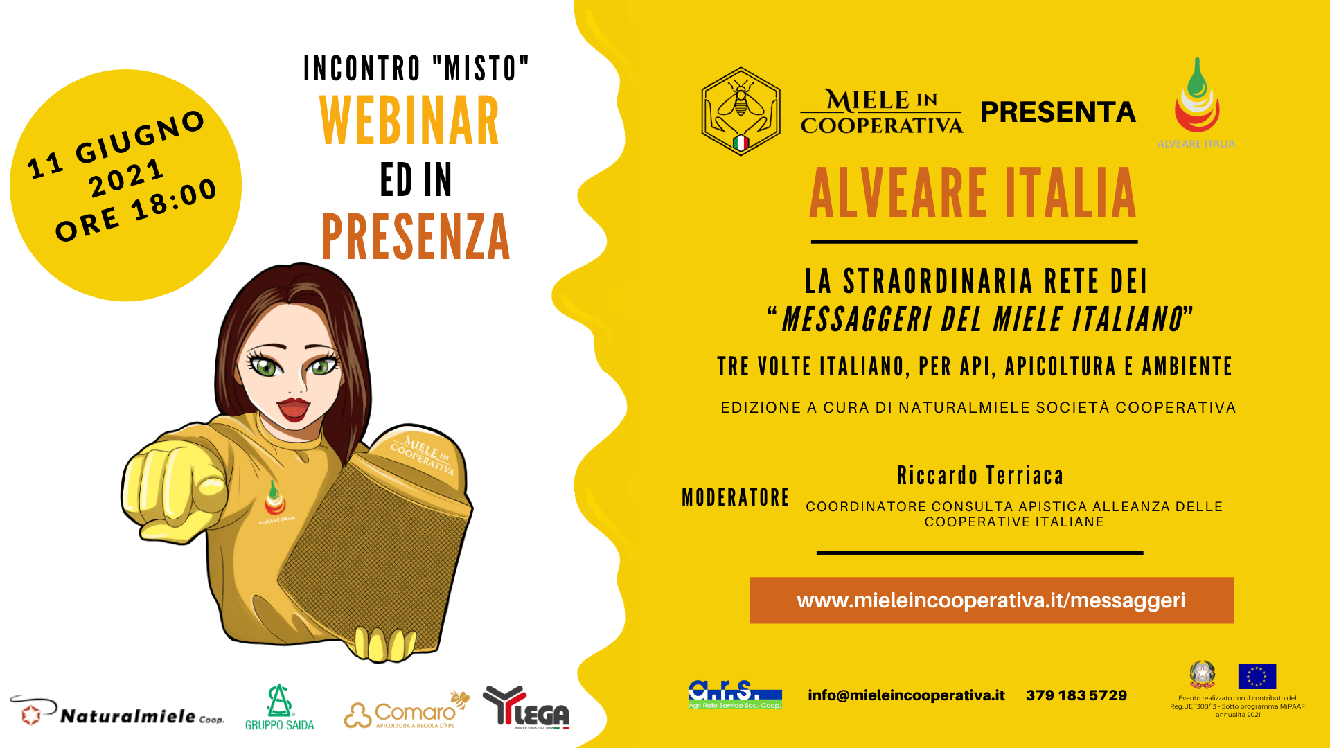 Al momento stai visualizzando Webinar 11 Giugno per il Percorso Formativo dei Messaggeri del Miele Italiano