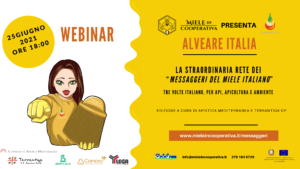 Scopri di più sull'articolo Venerdi 25 giugno, ore 18:00, webinar del Progetto Alveare Italia.