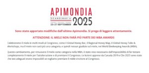 Scopri di più sull'articolo Il Miele Escluso dai World Beekeeping Awards 2025