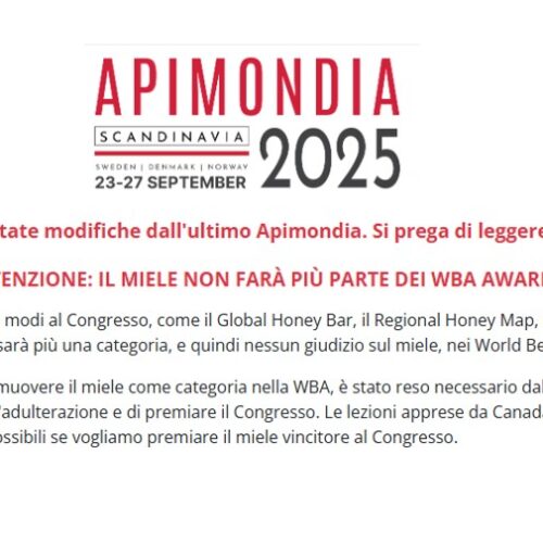 Il Miele Escluso dai World Beekeeping Awards 2025
