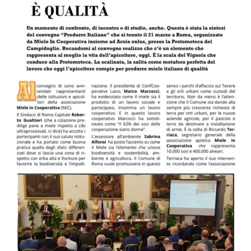 “Produrre Italiano è Qualità”: a Roma il Convegno sull’Apicoltura che Guarda al Futuro